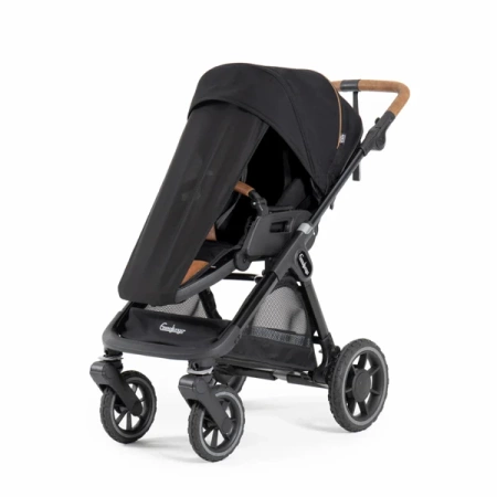 SENTO FLAT Outdoor Black - Wózek głęboko spacerowy