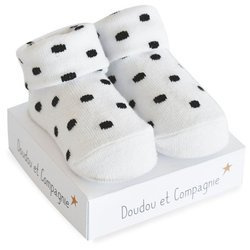 SKARPETKI SZARE GROCHY 0-6MC