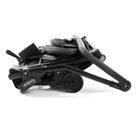 Double Sento Urban Black - Wózek głęboko spacerowy (2xGondola+ i 2xSiedzisko Flat+)