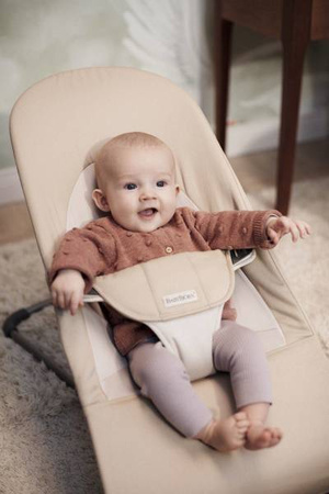 BABYBJORN - leżaczek BALANCE SOFT COTTON - Khaki / Beżowy