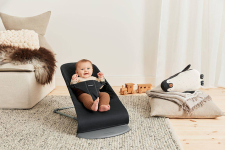 BABYBJORN - leżaczek BLISS COTTON, Czarny