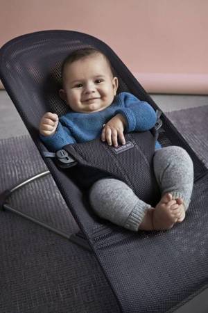 BABYBJORN - leżaczek BLISS MESH - Antracytowy + Zabawka Googly Eyes Pastels - NEGOCJUJ CENĘ TELEFONICZNIE <font color="red">583414142</font><br>